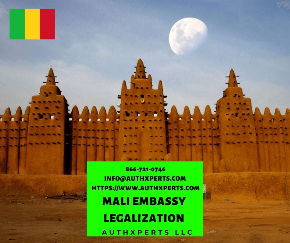 Mali Embassy Legalization \u2013 Authxperts LLC, USA